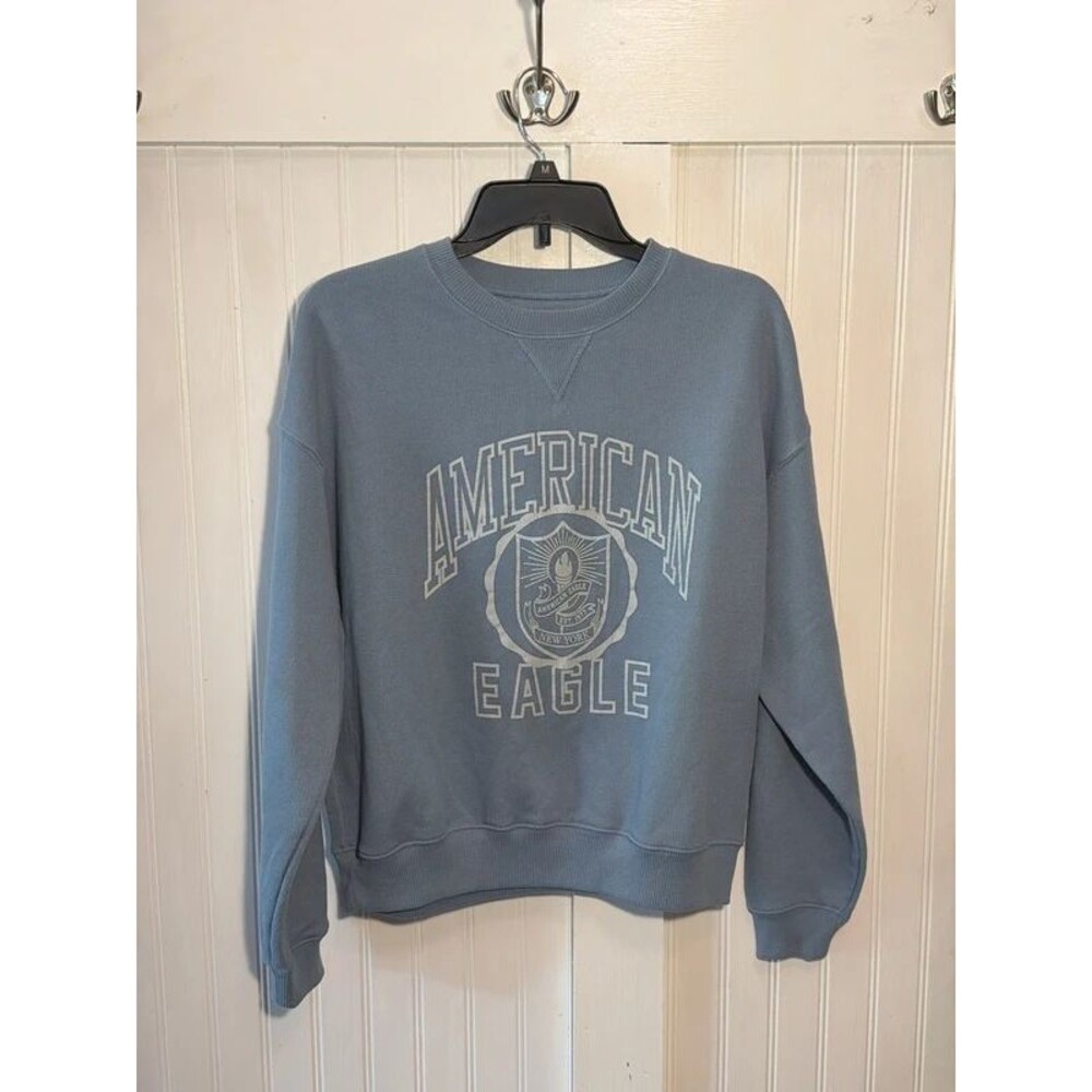 American Eagle Sweatshirt Womens This feels seriously loved in Logo Oversized XS
